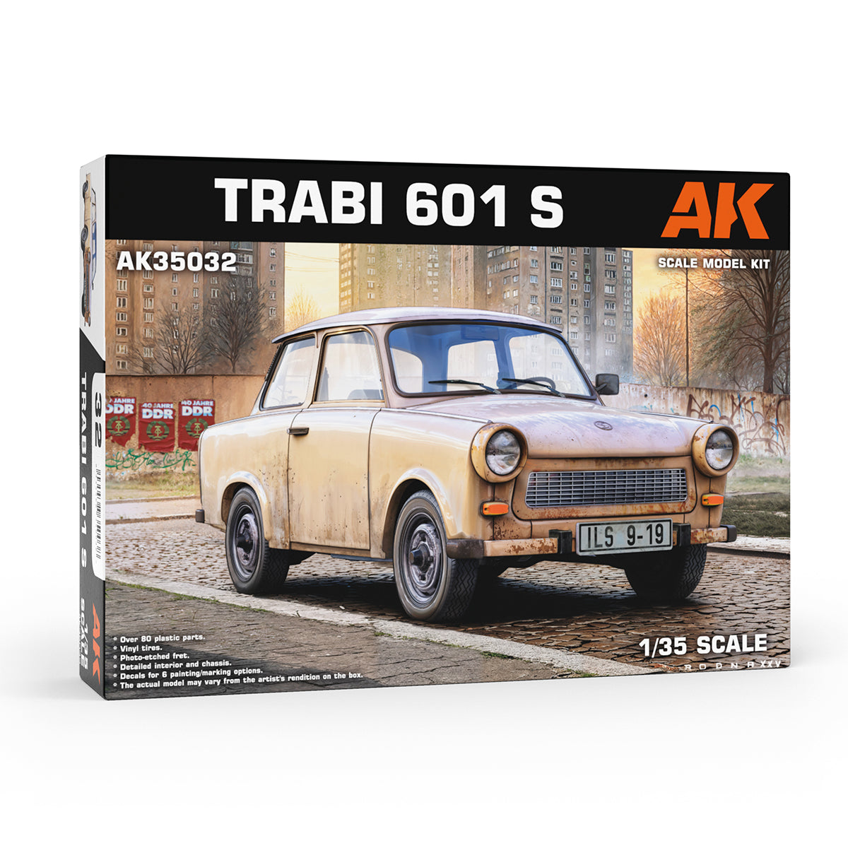AK Interactive AK35032 1:35 Trabi 601 S Plastic Model Kit