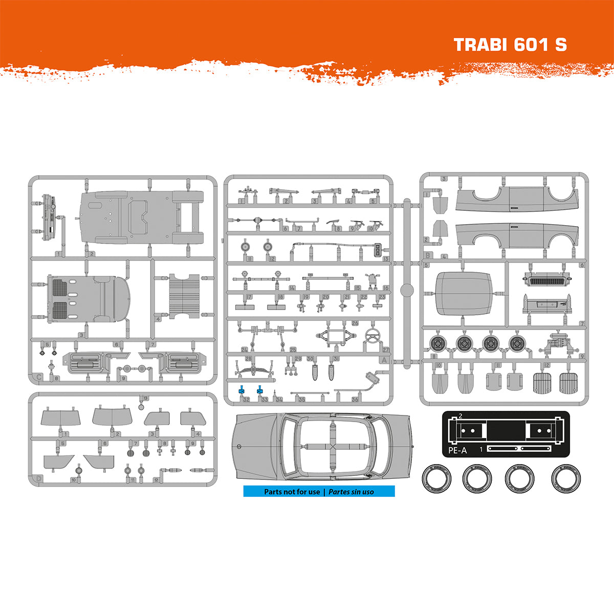 AK Interactive AK35032 1:35 Trabi 601 S Plastic Model Kit
