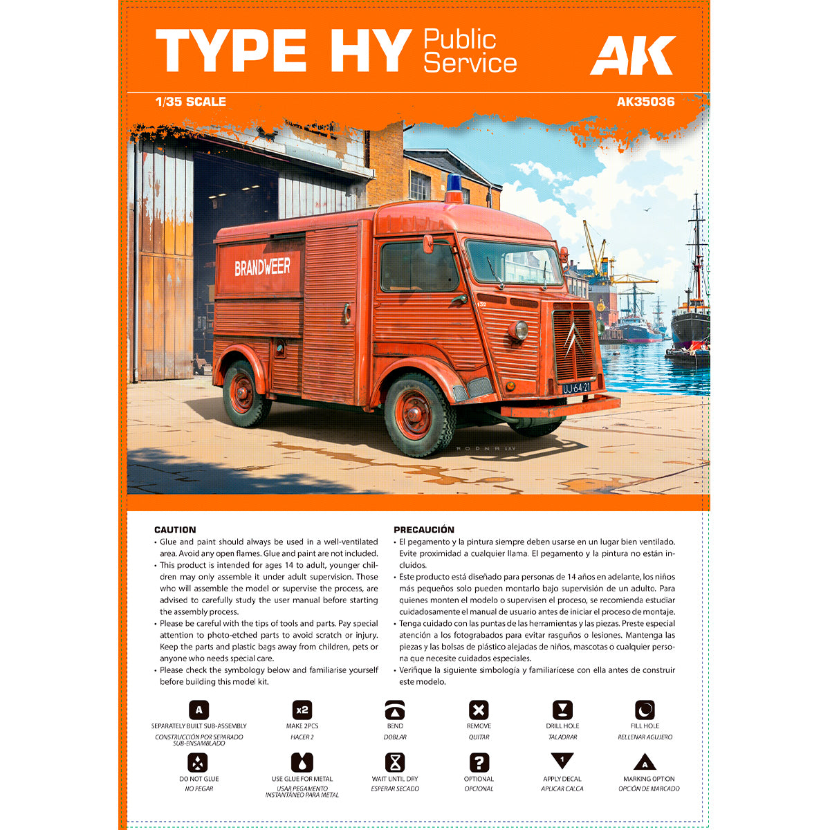 AK Interactive AK35036 1:35 Type HY Public Service Plastic Model Kit