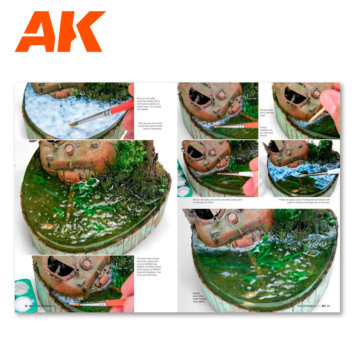 AK Interactive AK8051 Dioramas F.A.Q 1.2 Extension - Water, Ice and Snow Book