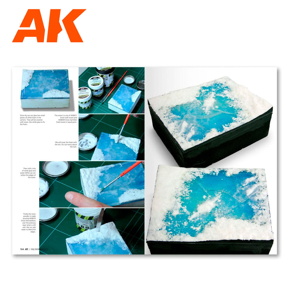 AK Interactive AK8051 Dioramas F.A.Q 1.2 Extension - Water, Ice and Snow Book