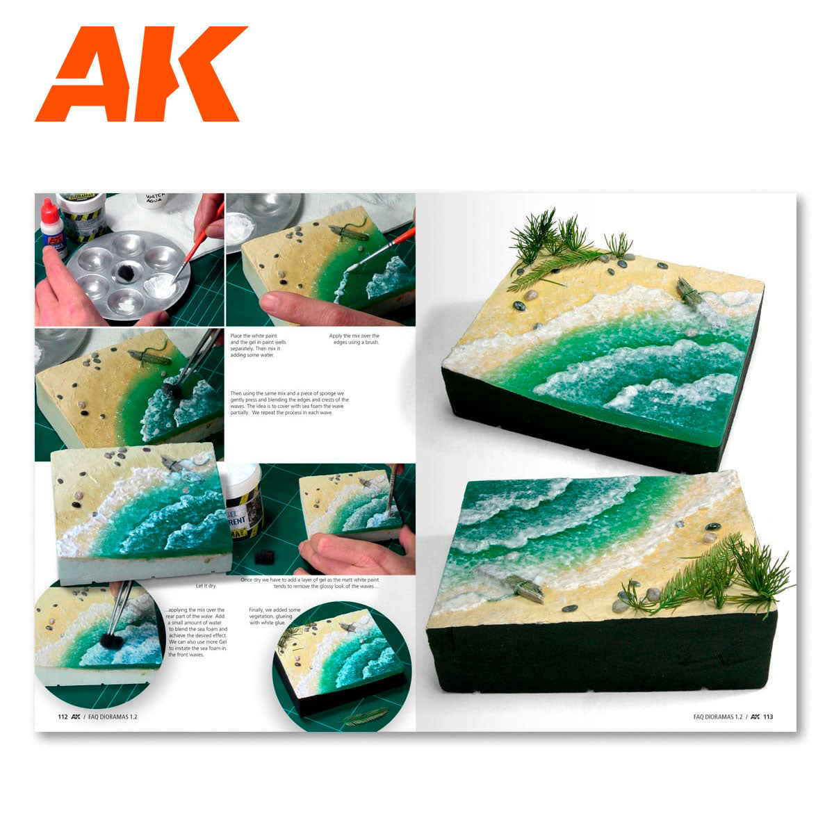 AK Interactive AK8051 Dioramas F.A.Q 1.2 Extension - Water, Ice and Snow Book