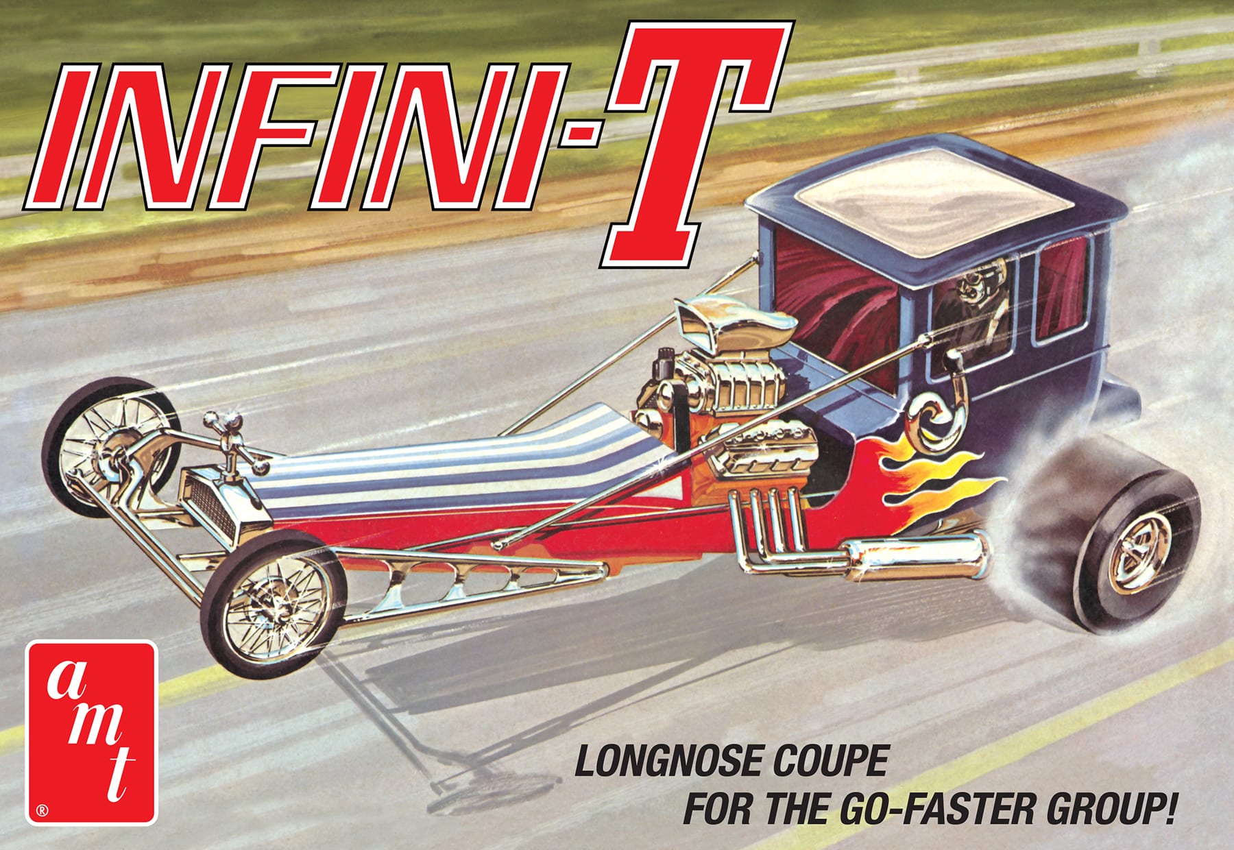 AMT 1258 1:25 Infini-T Custom Dragster Plastic Model Kit