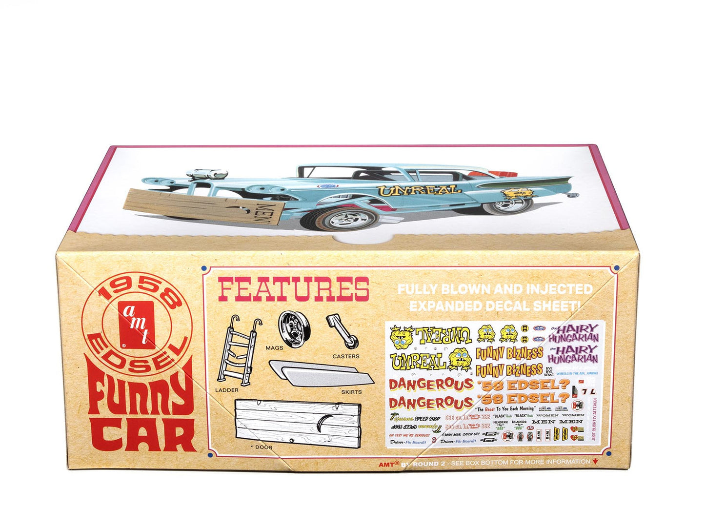 AMT 1321 1:25 Unreal 1958 Edsel AWB Funny Car Plastic Model Kit