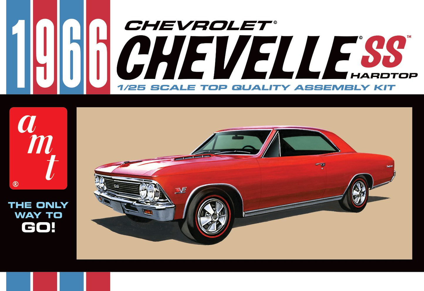 AMT 1342 1:25 1966 Chevrolet Chevelle SS Hardtop Plastic Model Kit