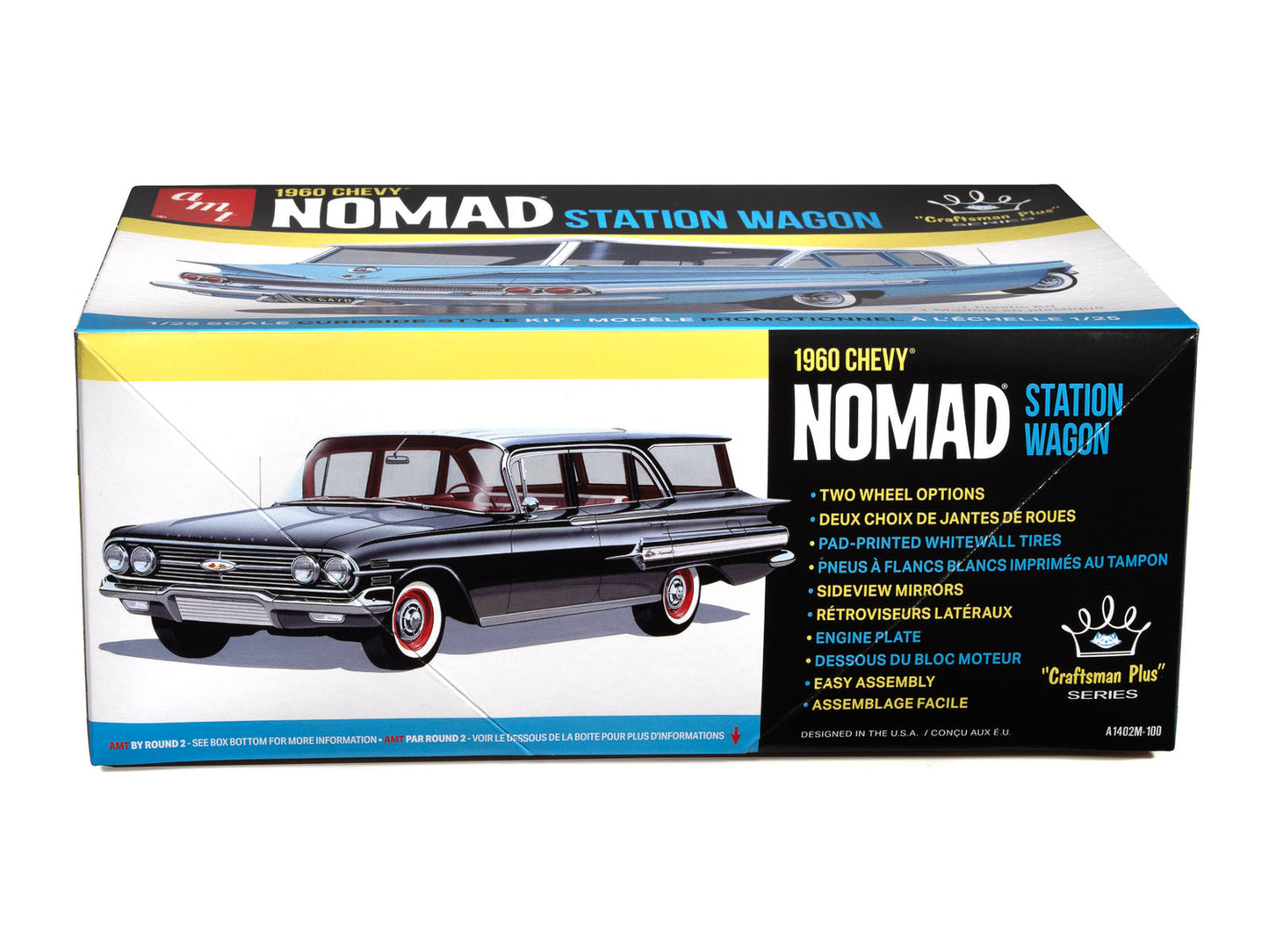 AMT 1402 1:25 Craftsman Plus 1960 Chevrolet Nomad Station Wagon Model Kit