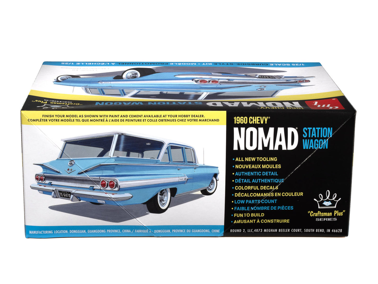 AMT 1402 1:25 Craftsman Plus 1960 Chevrolet Nomad Station Wagon Model Kit