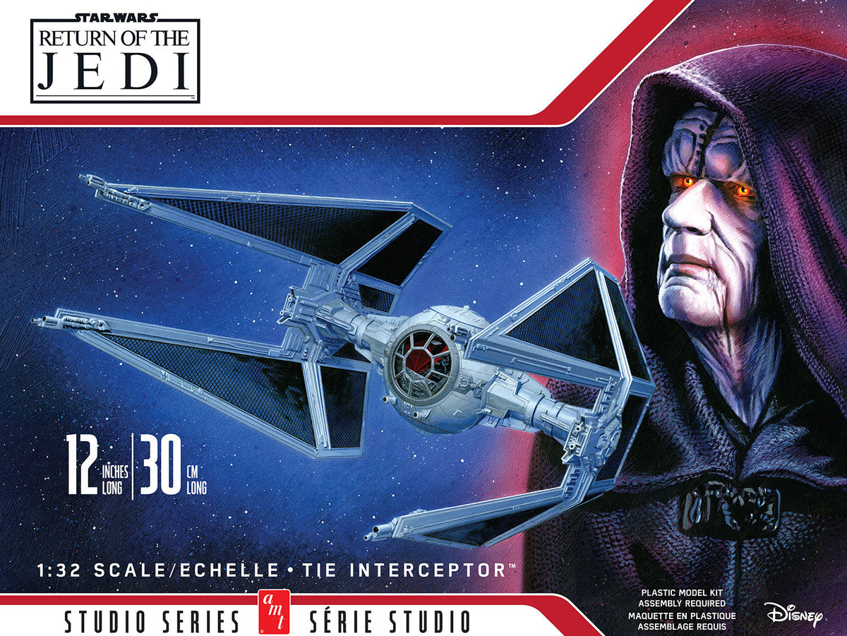 AMT 1539 1:32 Star Wars: Return of the Jedi TIE Interceptor Model Kit