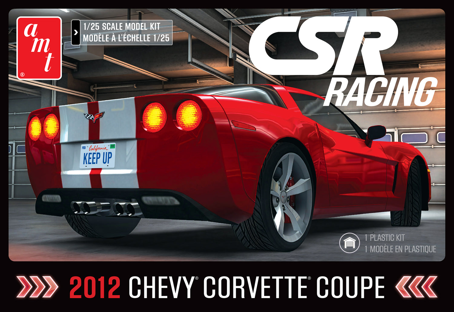 AMT 1551 1:25 CSR Racing 2012 Corvette Coupe Model Kit