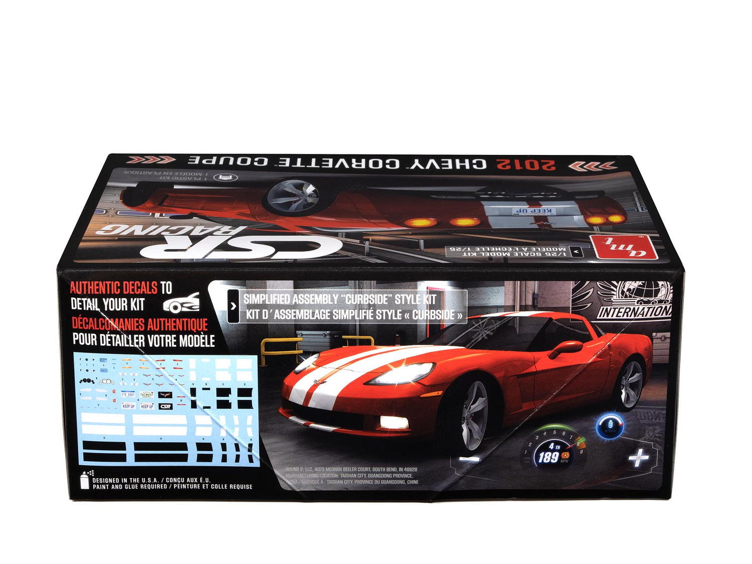 AMT 1551 1:25 CSR Racing 2012 Corvette Coupe Model Kit