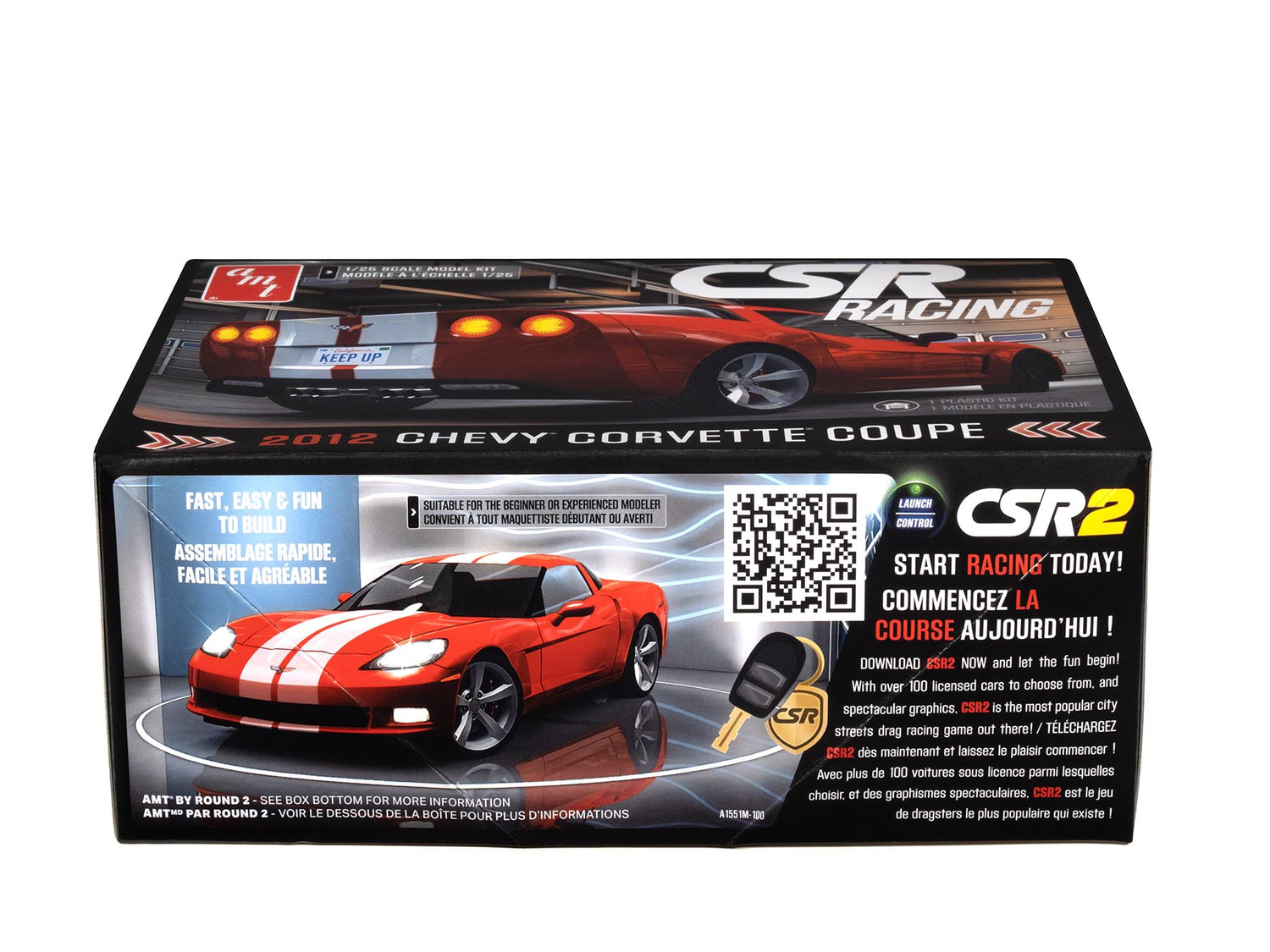 AMT 1551 1:25 CSR Racing 2012 Corvette Coupe Model Kit