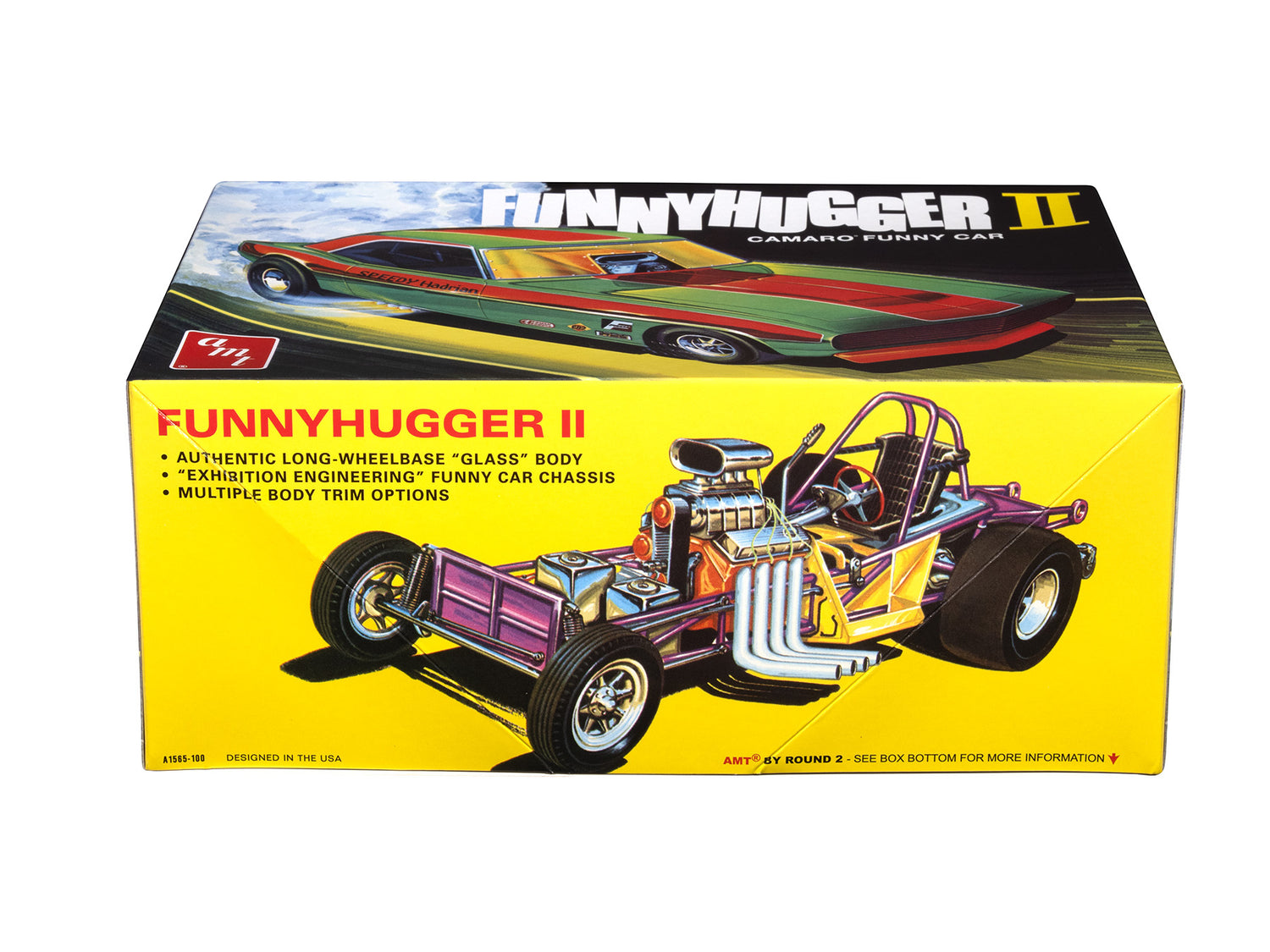 AMT 1565 1:25 Funny Hugger II Chevy Camaro Funny Car Plastic Model Kit