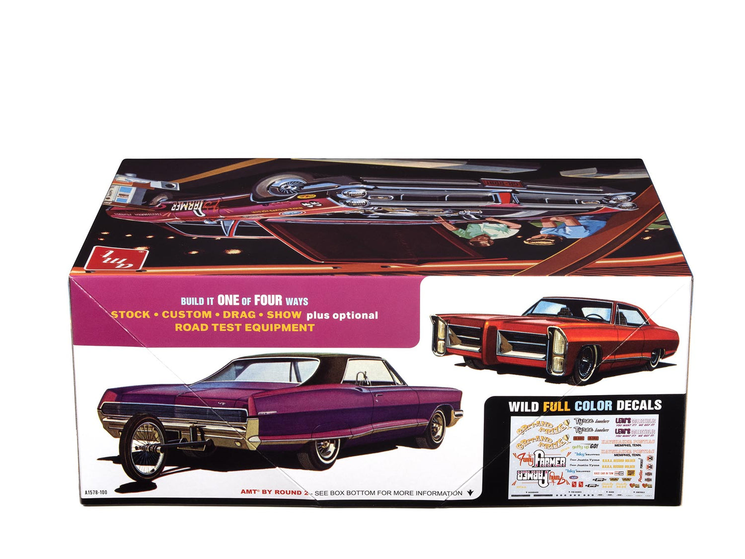 AMT 1578 1:25 1965 Pontiac Grand Prix Show and Go Plastic Model Kit