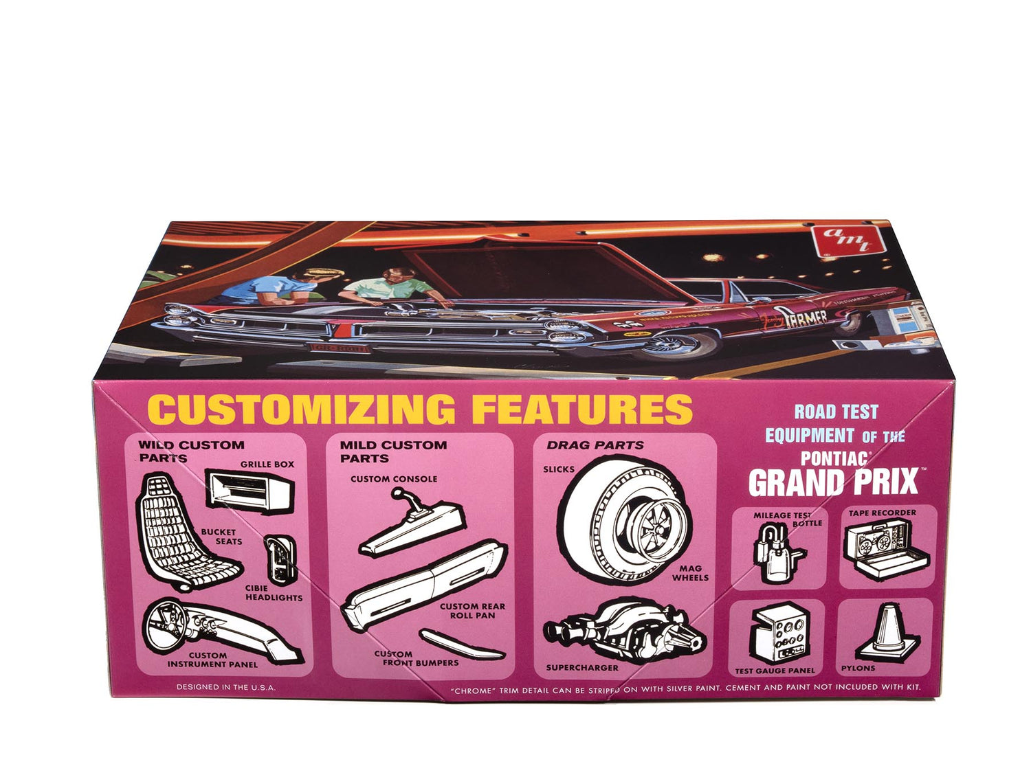 AMT 1578 1:25 1965 Pontiac Grand Prix Show and Go Plastic Model Kit