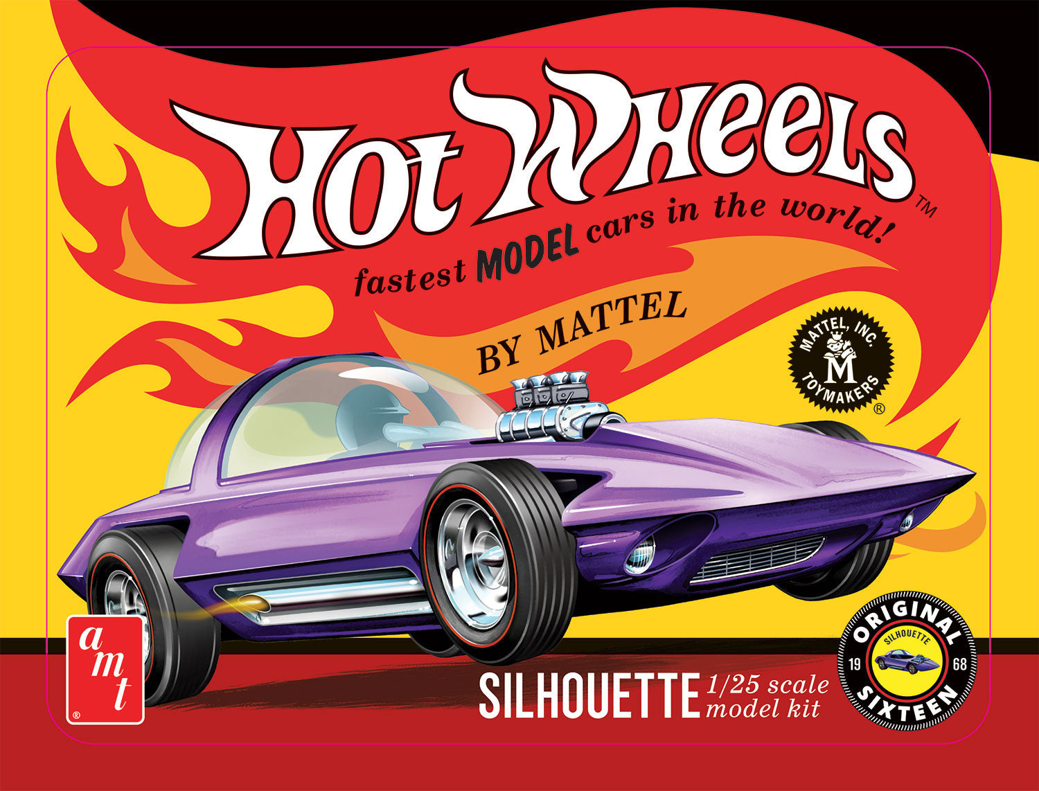 AMT 1593 1:25 Silhouette Collector Tin Hot Wheels Plastic Model Kit