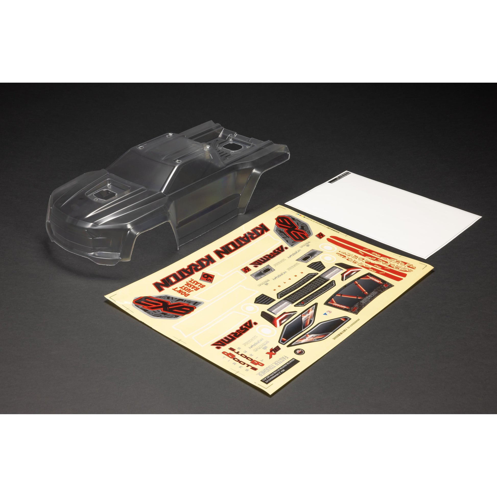 ARRMA ARA-1519 1:8 KRATON 6S BLX V6 Body Clear Body with Decals