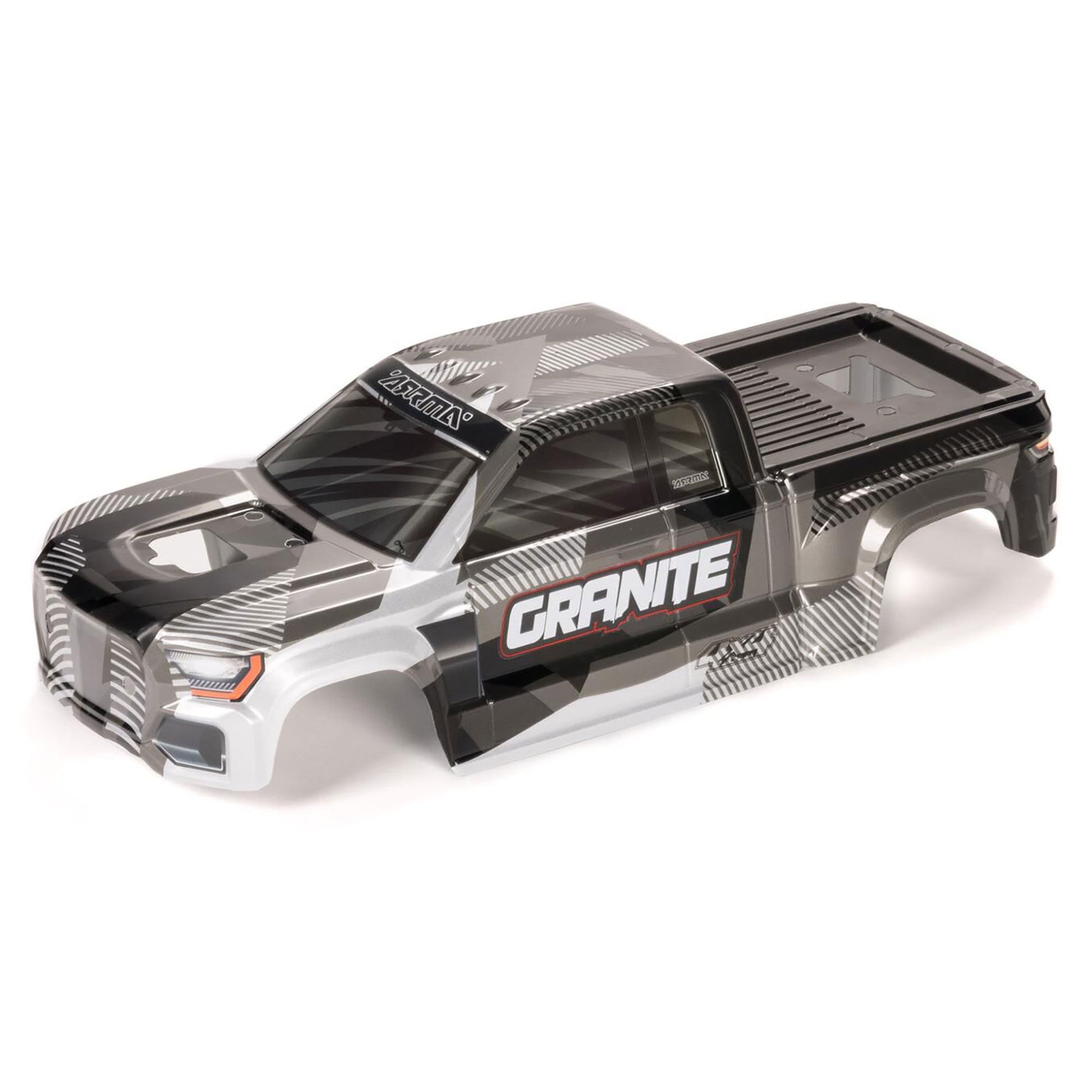 ARRMA ARA-1623 1:10 GRANITE Clipless Gun Metal Painted Decaled Trimmed Body