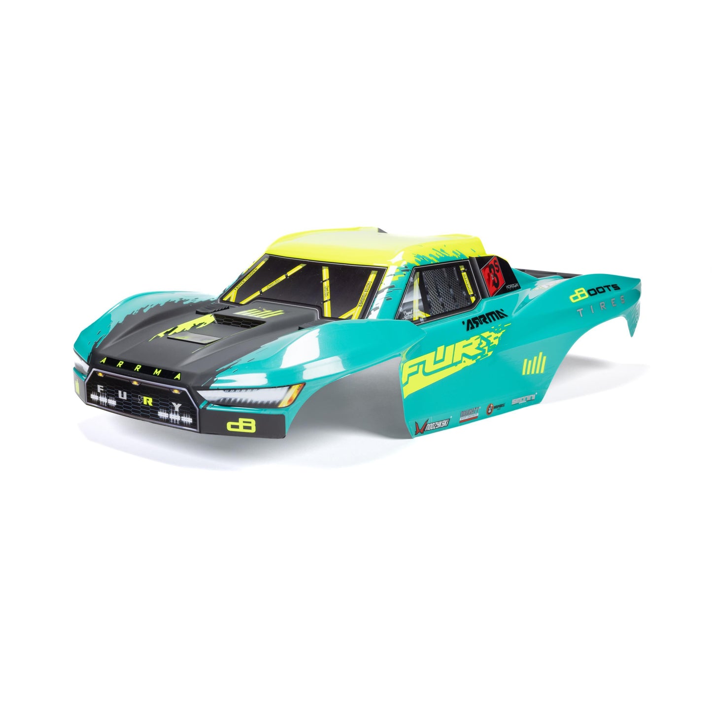 ARRMA ARA-2120 1:10 FURY Green Painted Decaled Trimmed Body Set