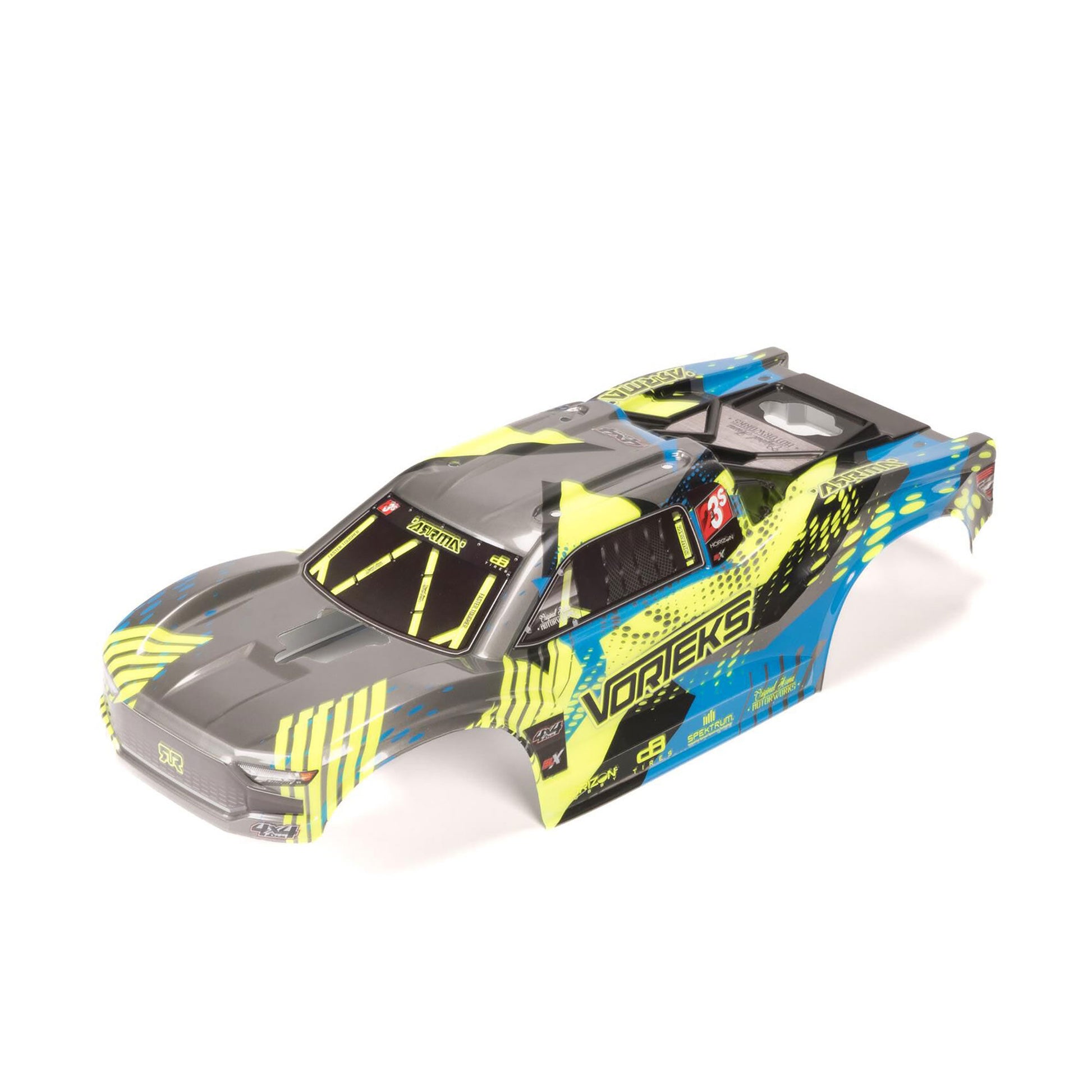 ARRMA ARA-2144 1:10 Vorteks Clipless Teal Painted Decaled Body