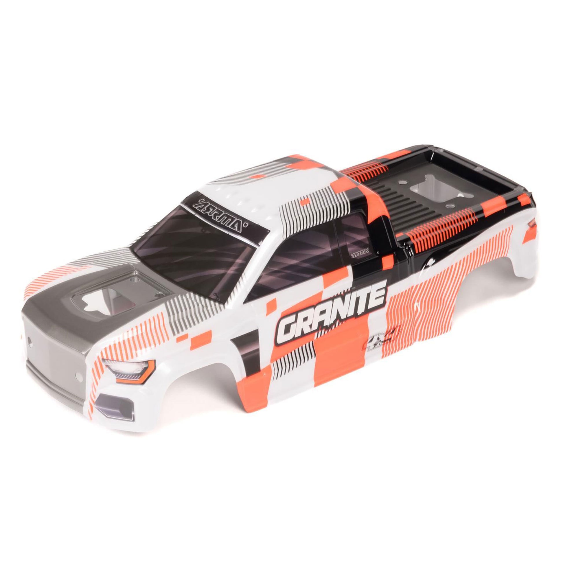 ARRMA ARA-2247 1:10 GRANITE 4X4 Clipless Orange Painted Decaled Body