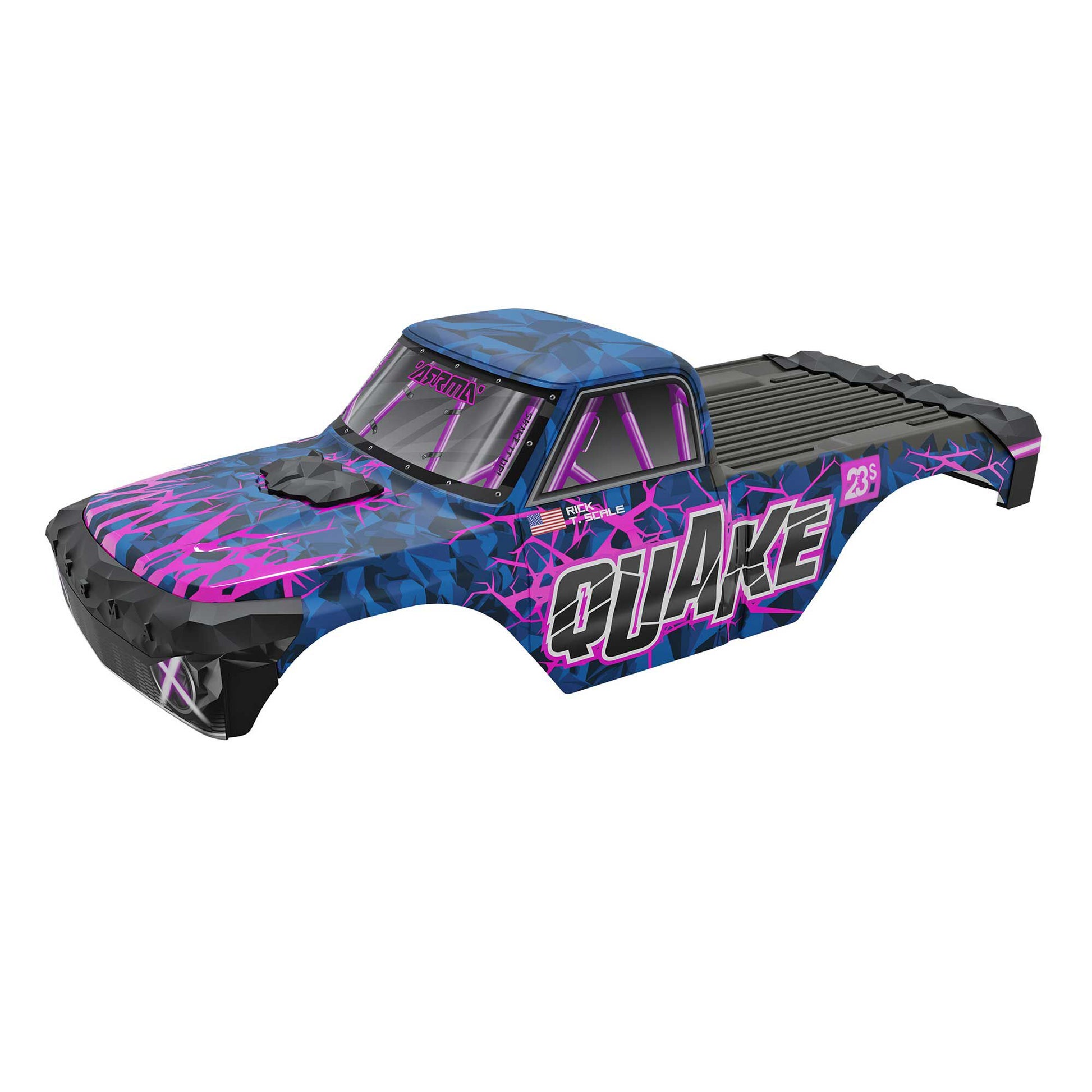 ARRMA ARA-2873 1:10 QUAKE Purple Painted Decaled Trimmed Body Set