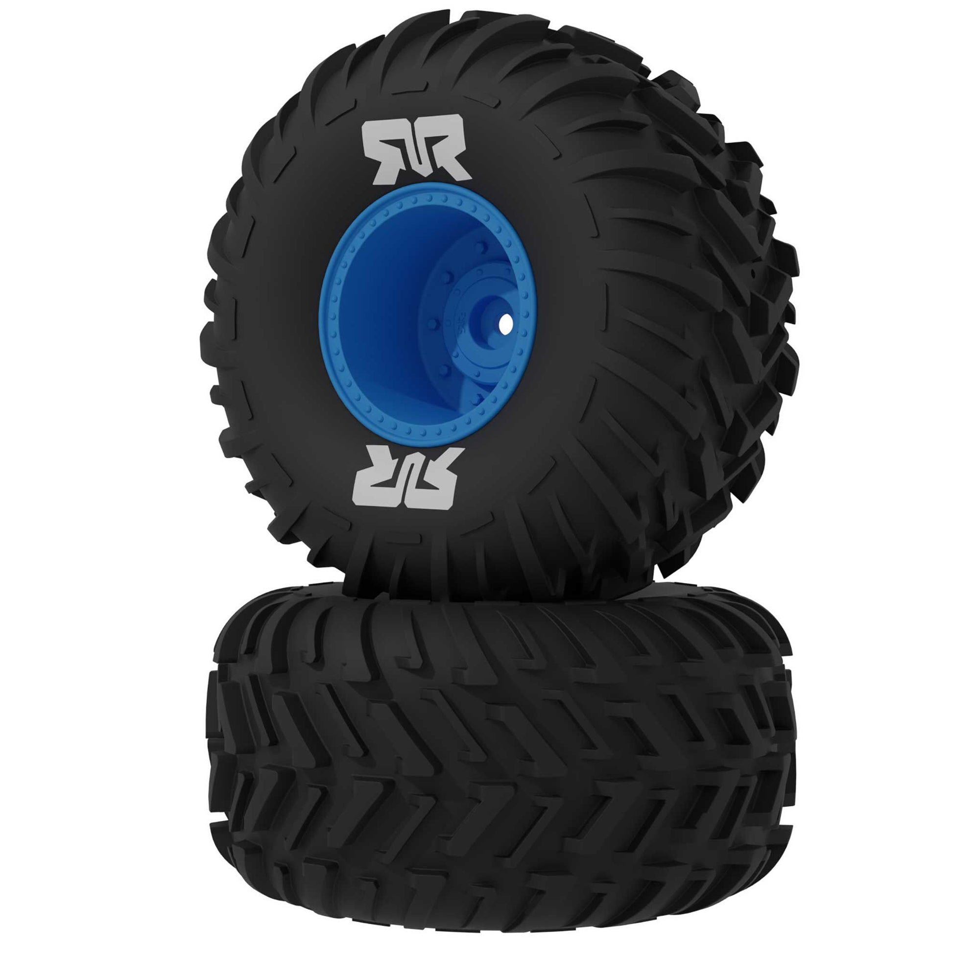 ARRMA ARA-3220 1:10 dBoots Cut Chevron Mounted Tire Set Glued, Blue