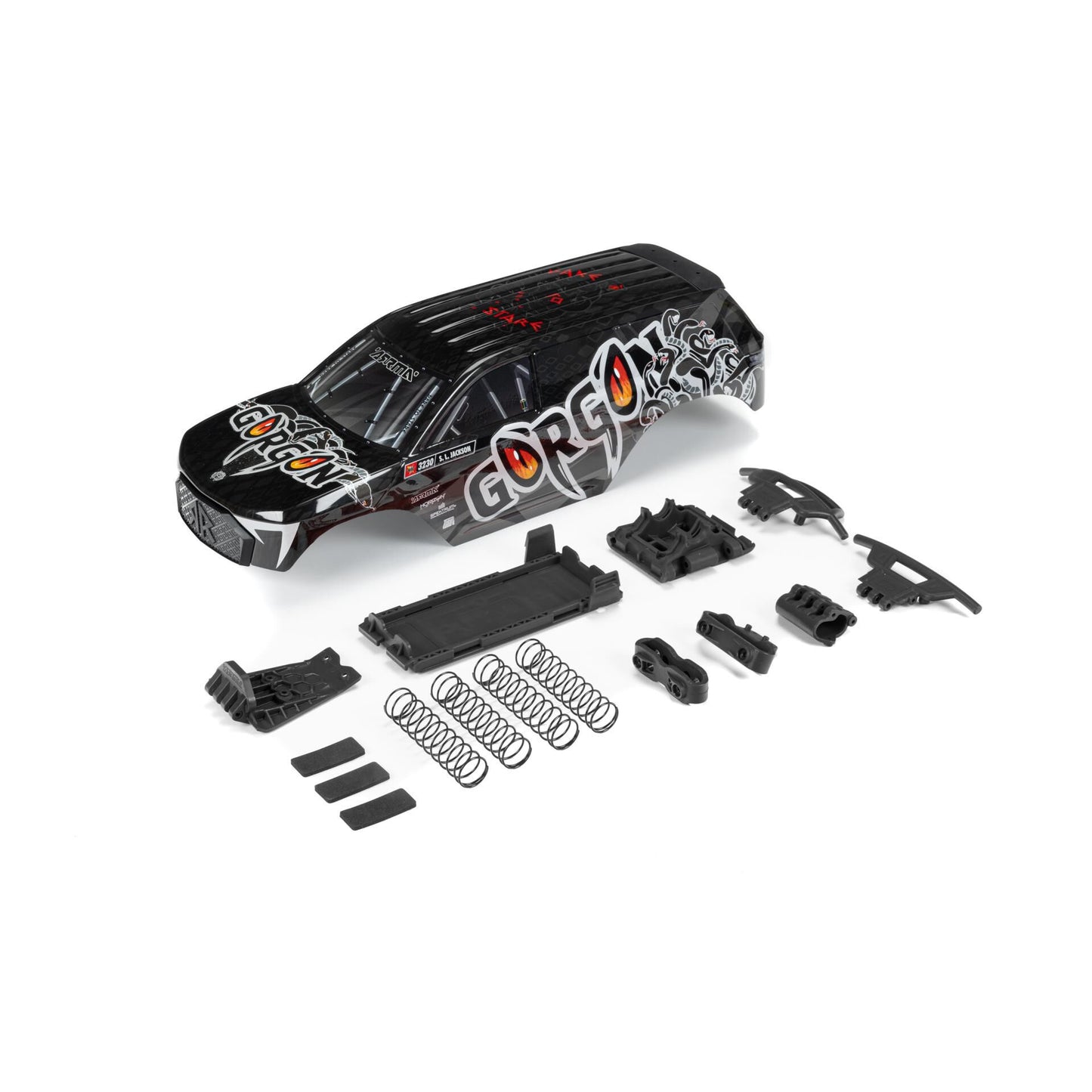 ARRMA 402353 GORGON Gun Metal Painted Decaled Body Set