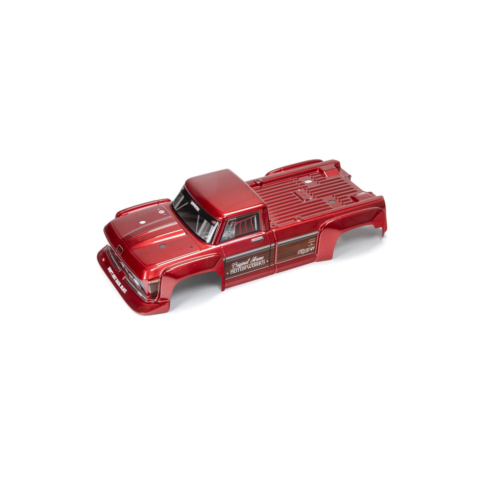 ARRMA 402361 Outcast 4x4 BLX Red Painted Decaled Trimmed Body