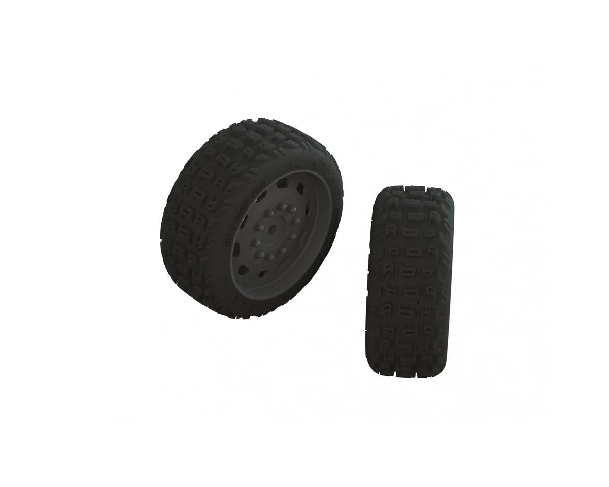 ARRMA ARA550083 dBoots Katar All Road 35/085 2.4 Truck Wheel & Tire Set Glued