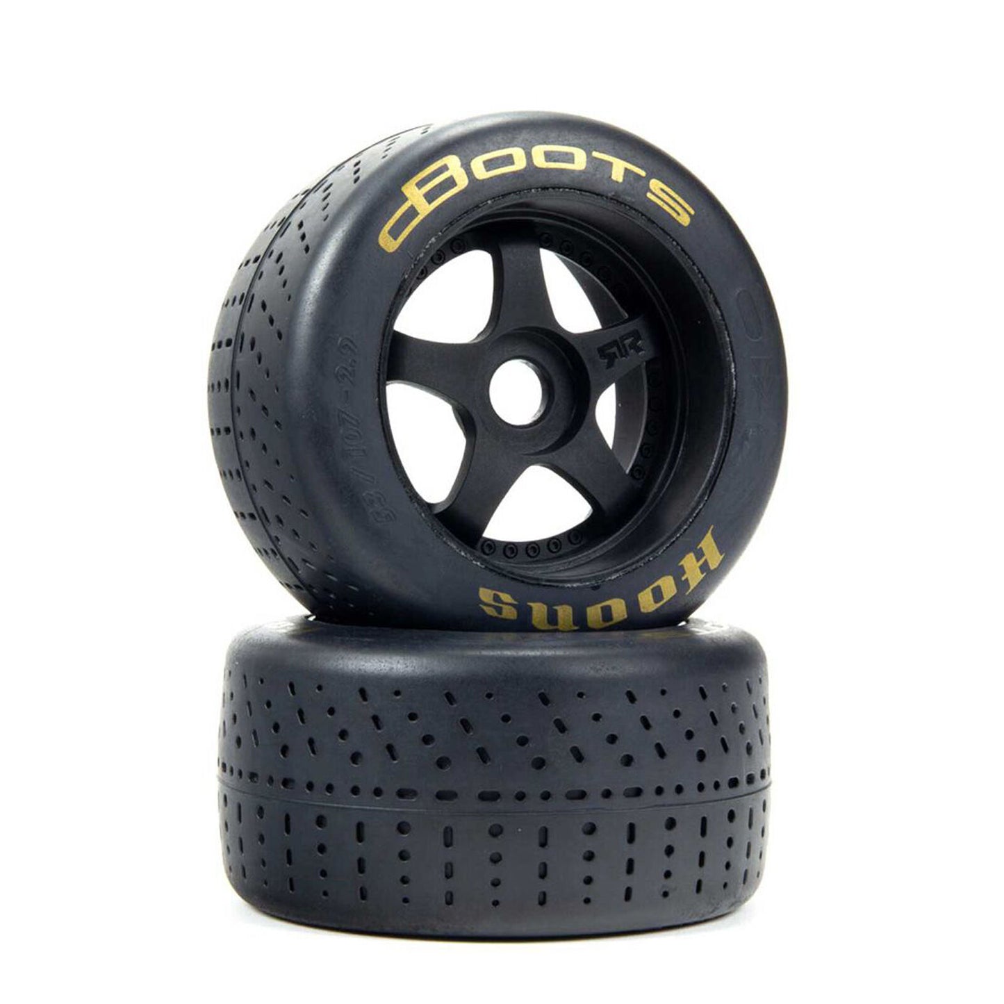 ARRMA ARA550101 dBoots Hoons 53/100 2.9 Tire Set Gold 5-Spoke (Pack of 2)