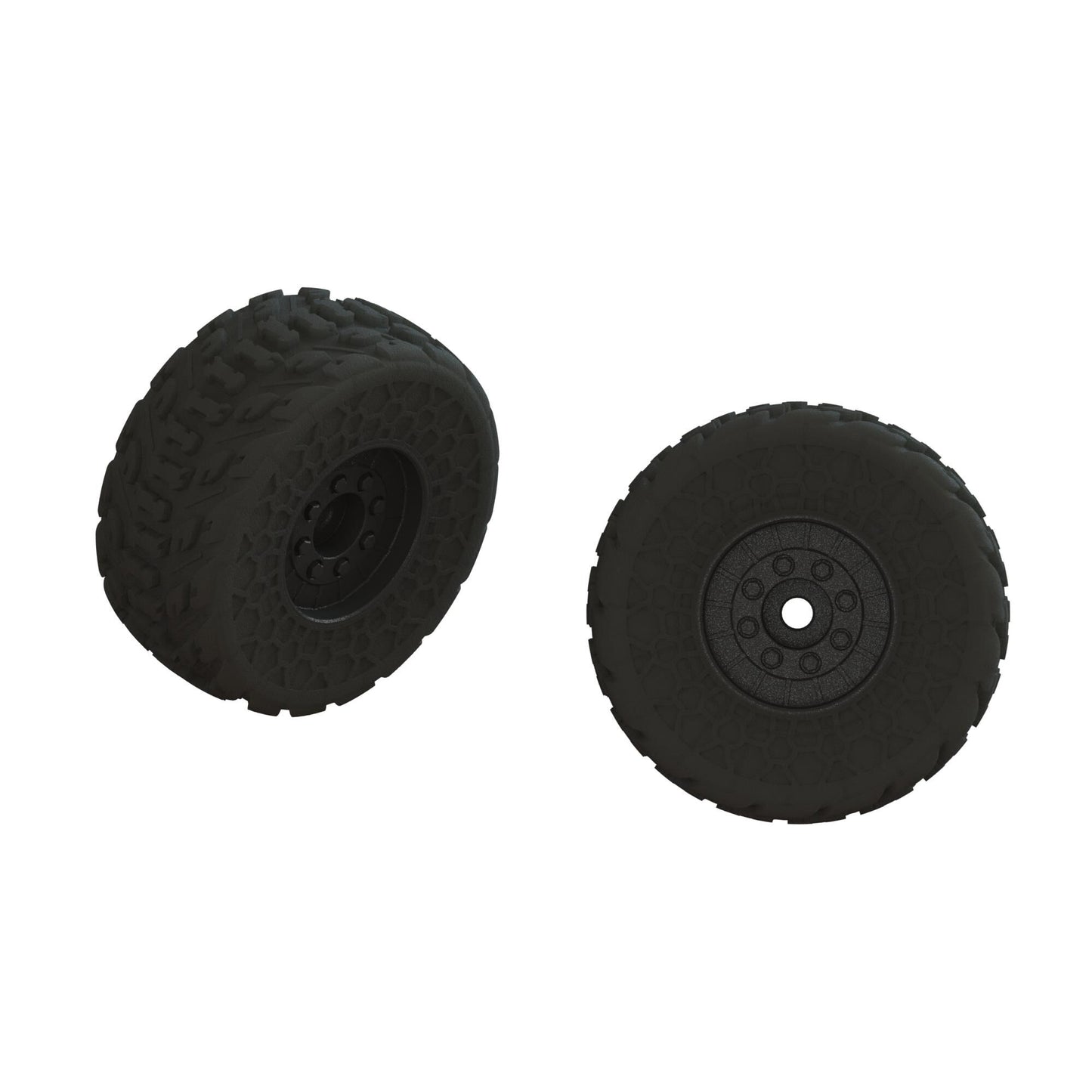 ARRMA ARA550107 Black dBoots 'Fireteam' Tire Set Glued (Pack of 2)