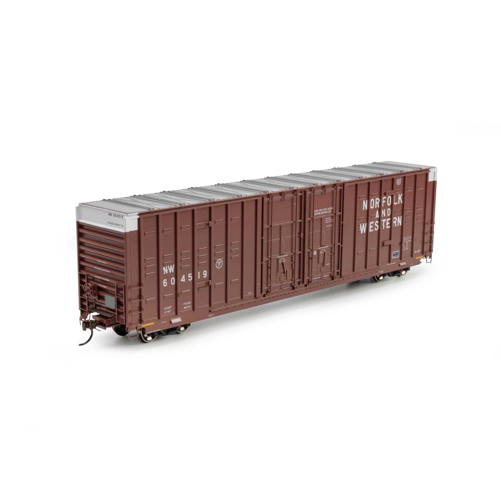 Athearn ATH-2511 HO Norfolk & Western 60' Berwick Boxcar #604519
