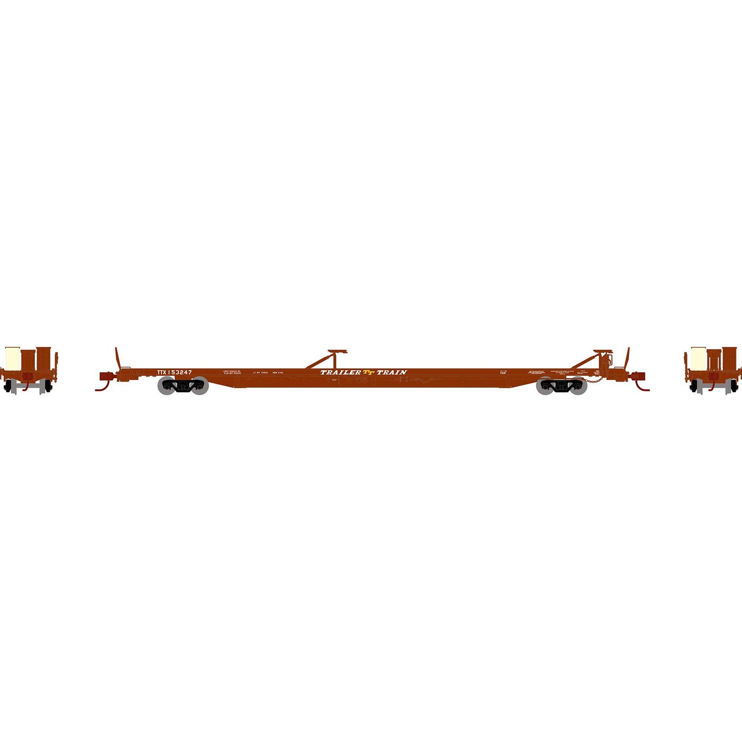 Athearn 14344 N TTX Brown F89F Trailer #153247