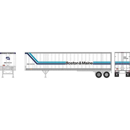 Athearn 16108 HO Boston & Maine RTR 45' Fruehauf Z-Van Trailer #250146