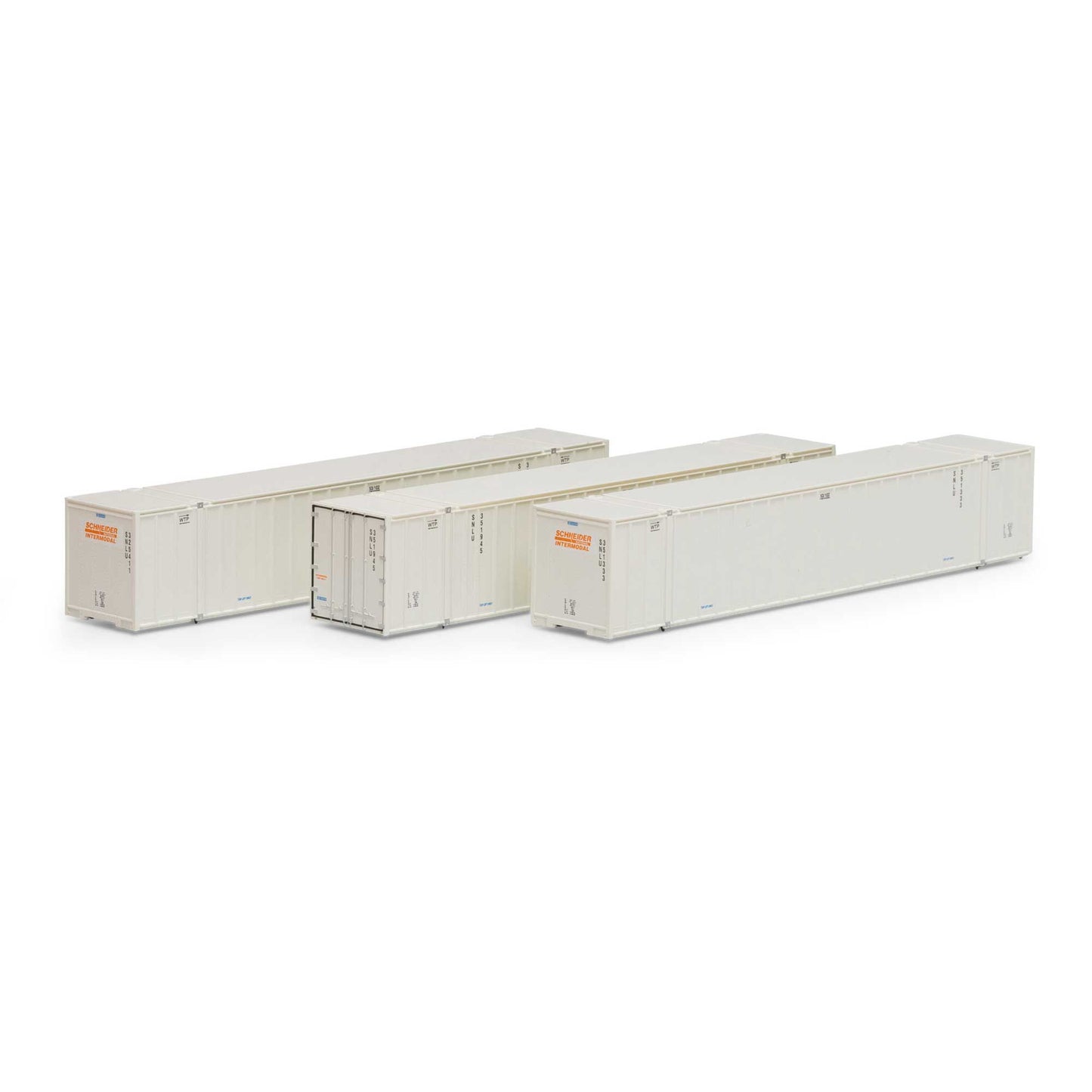 Athearn 17313 N Schneider 53' Stoughton Containers #2 (Set of 3)