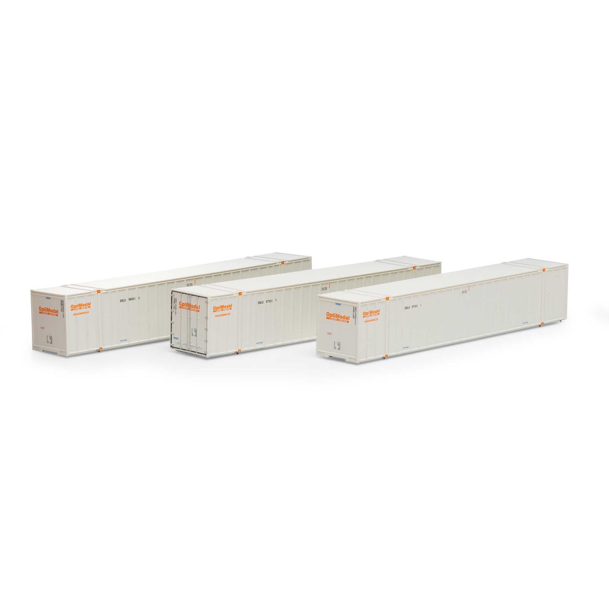 Athearn 17315 N Optimodal 53' Stoughton Containers #2 (Set of 3)