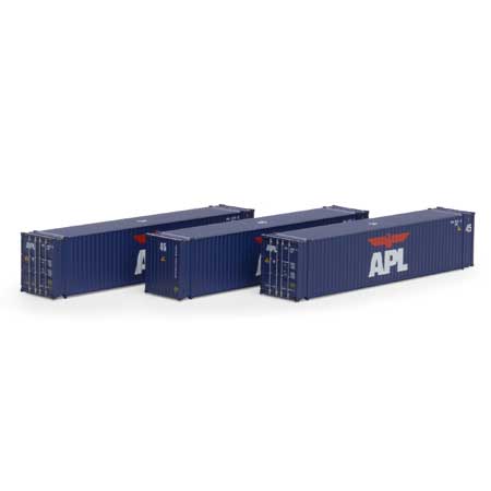 Athearn 17899 N APL 45' Container #2 (Set of 3)