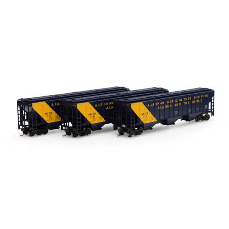 Athearn 18777 HO AACX RTR PS 4740 Covered Hopper (Pack of 3)