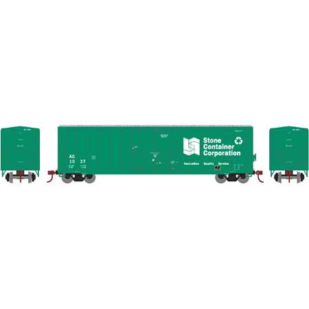 Athearn 2118 N Stone Container Corp 50' FMC Superior Plug Door Boxcar #1037