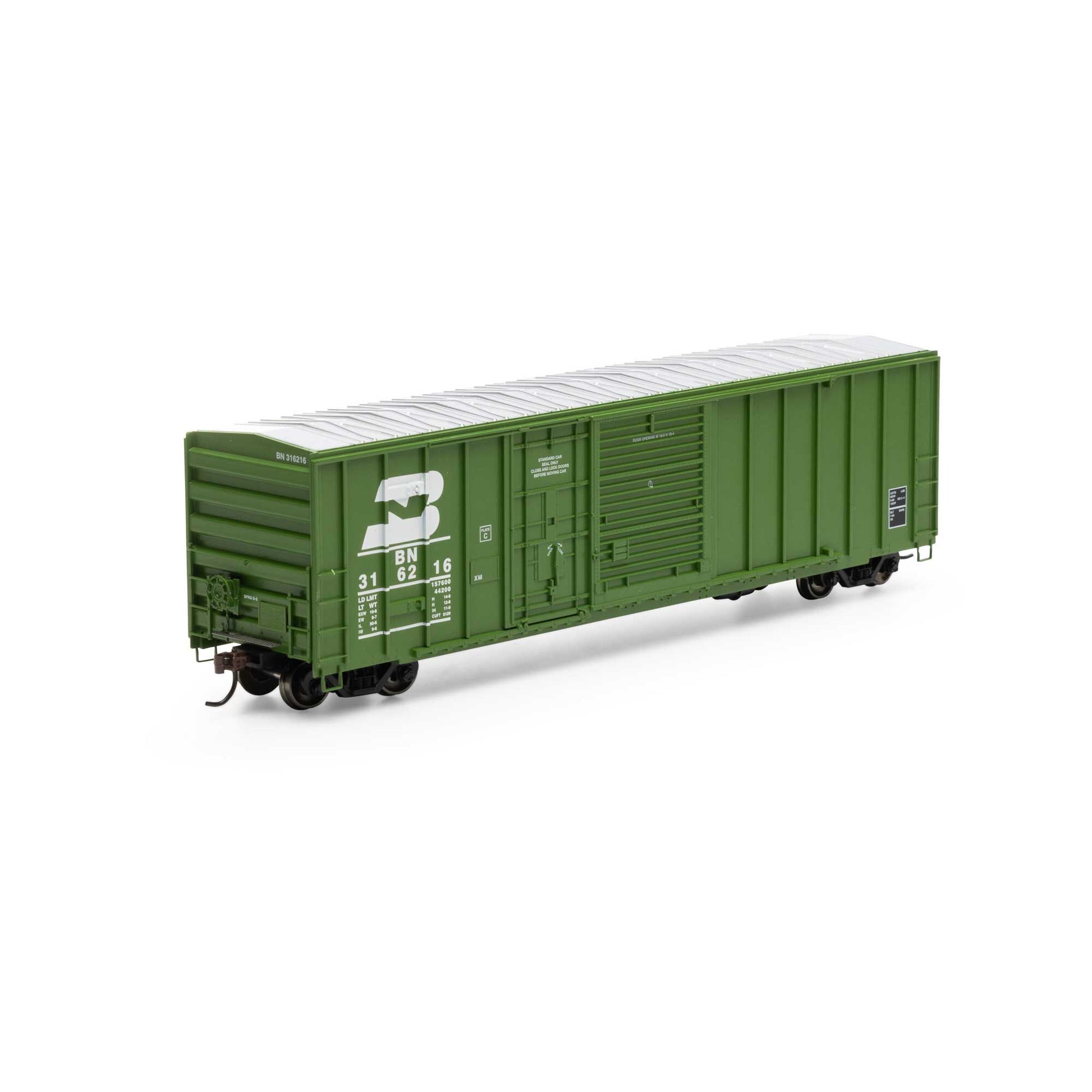 Athearn 26738 HO Scale Burlington Northern 50' FMC Combo Door Box Car #316216