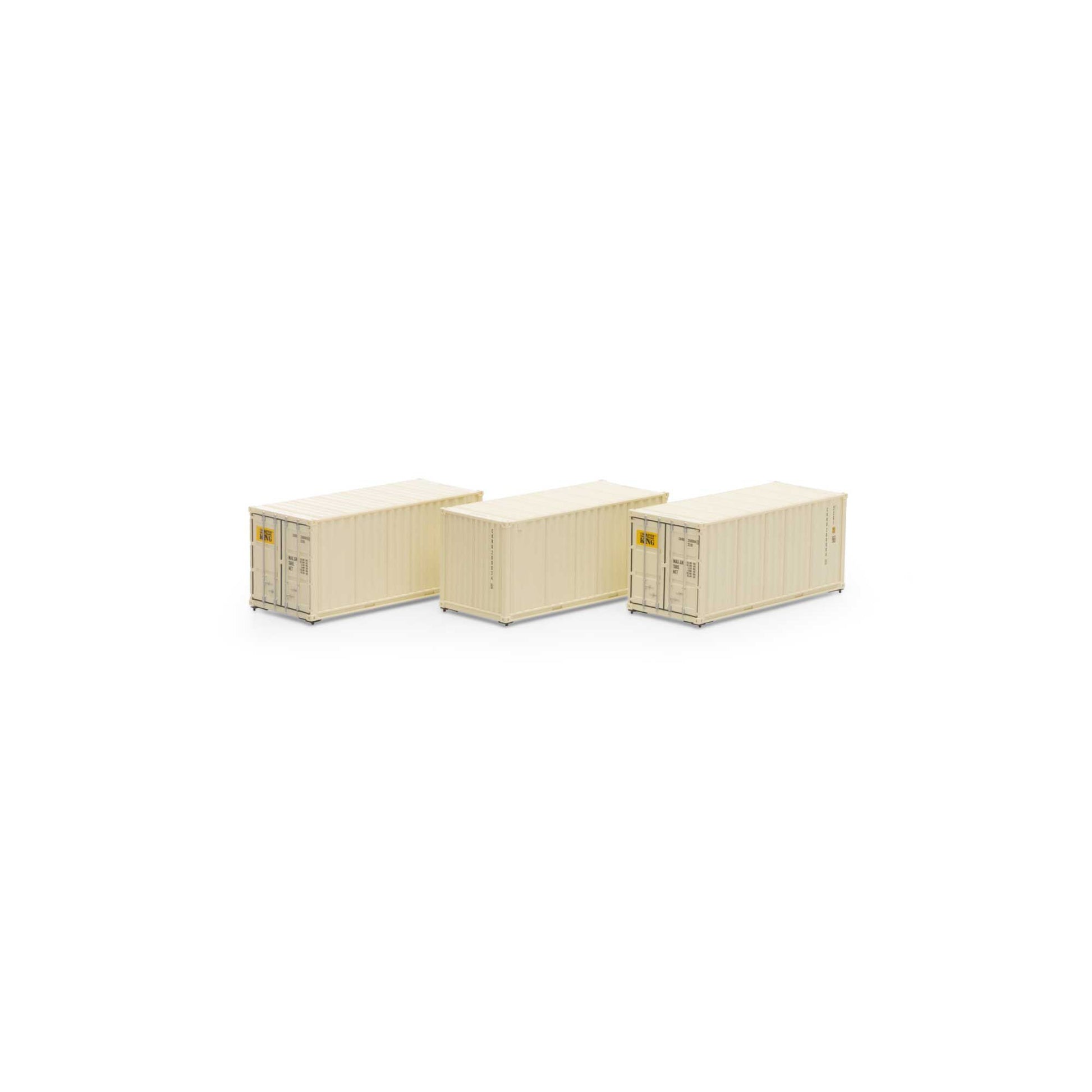 Athearn 27781 HO CKRU 20' Corrugated Container Ready-To-Run #1 (Set of 3)