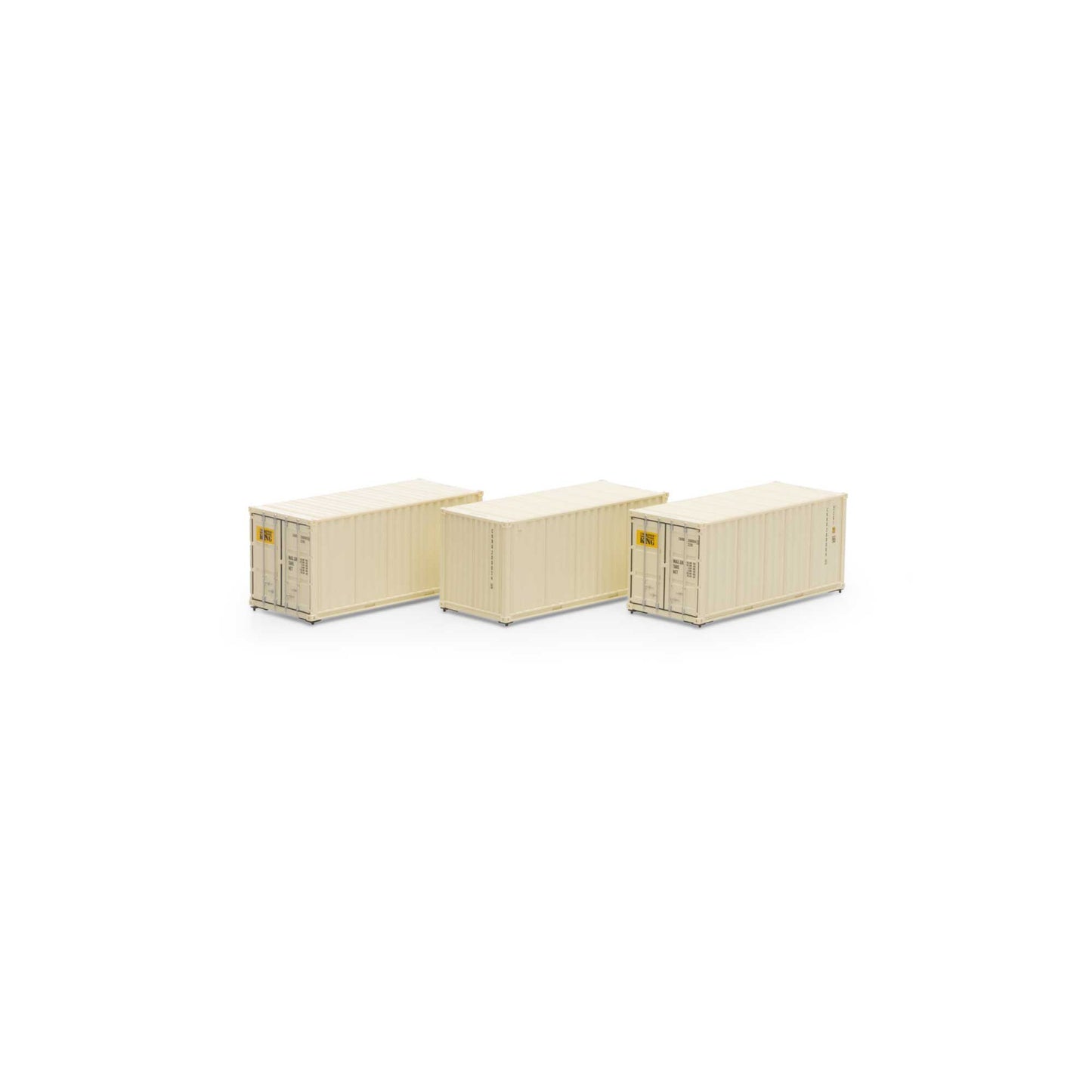 Athearn 27781 HO CKRU 20' Corrugated Container Ready-To-Run #1 (Set of 3)