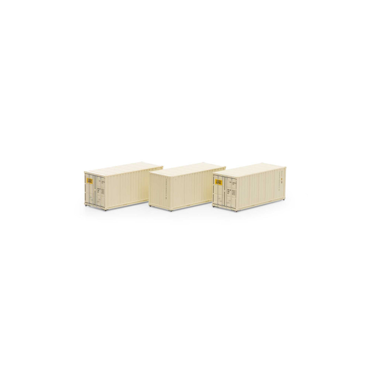 Athearn 27781 HO CKRU 20' Corrugated Container Ready-To-Run #1 (Set of 3)