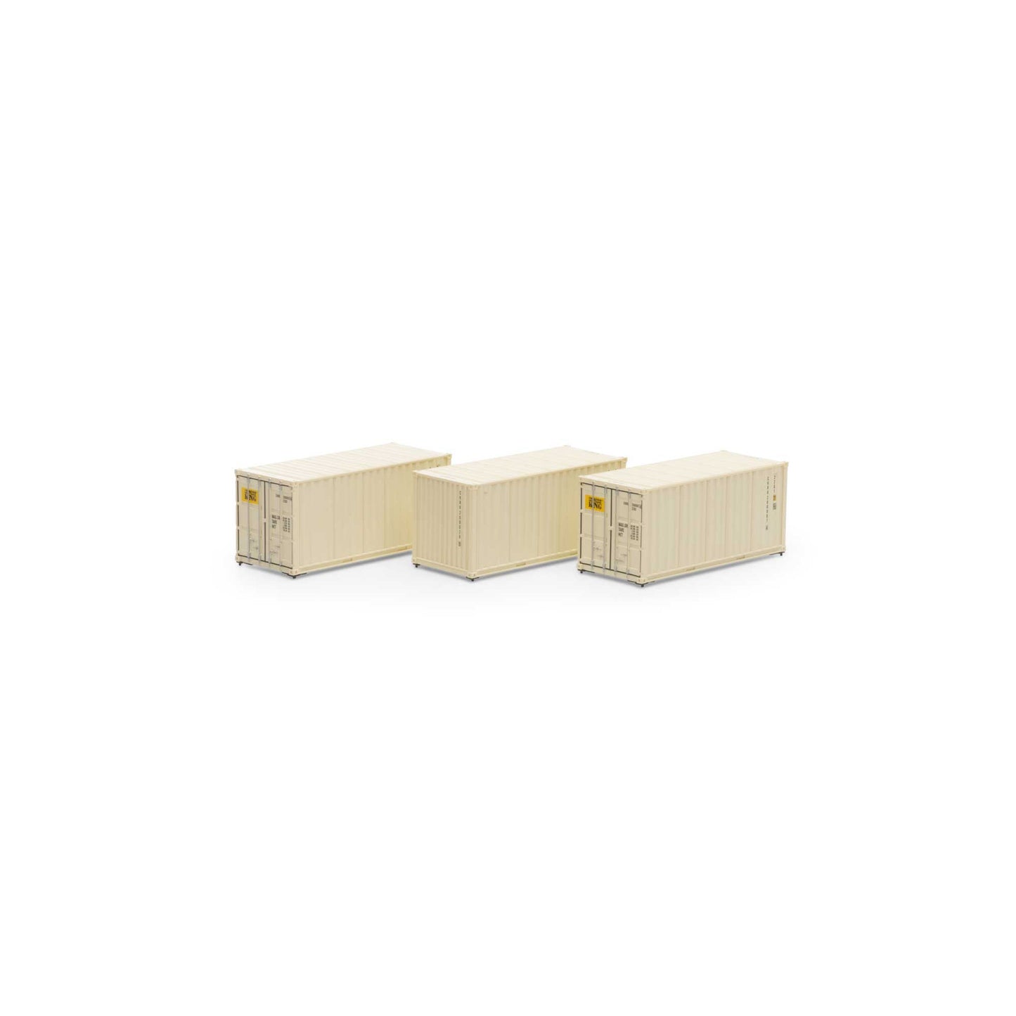 Athearn 27782 HO CKRU 20' Corrugated Container Ready-To-Run #2 (Pack of 3)