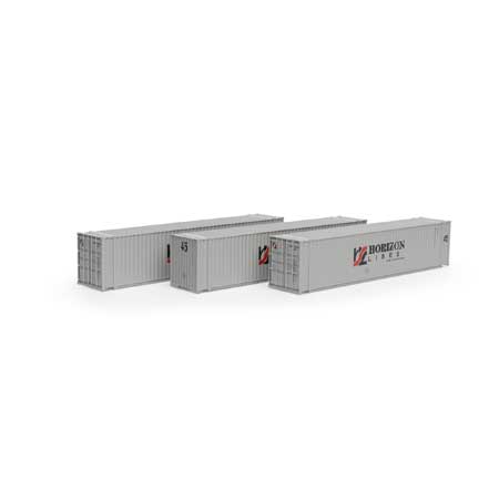 Athearn 28046 HO Horizon Lines 45' Container Ready-To-Run #1 (Set of 3)