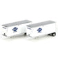 Athearn 29151 HO Overnite 28' Trailer #2 (Set of 2)