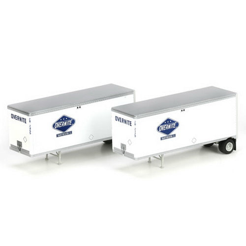 Athearn 29151 HO Overnite 28' Trailer #2 (Set of 2)