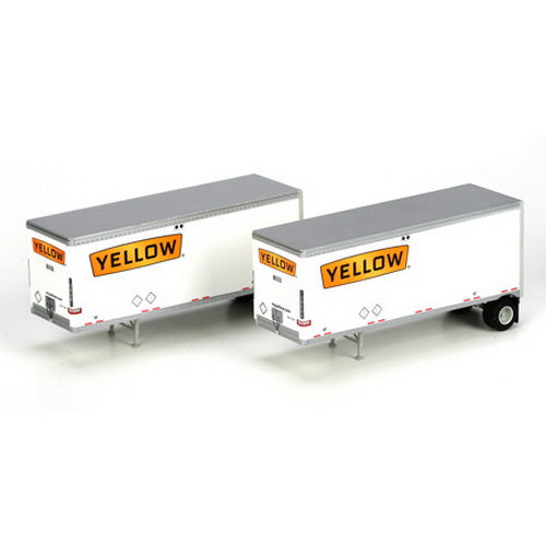 Athearn 29155 HO Yellow 28'' Wedge Trailers - RTR (Set of 2)