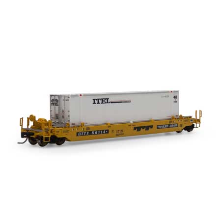 Athearn 3291 N DTTX/ITEL 48' Husky Stack Well Car #56114-480229