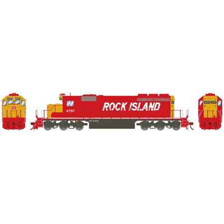 Athearn 71634 HO Scale Rock Island SD40-2 Diesel Locomotive w/DCC & Sound #4797